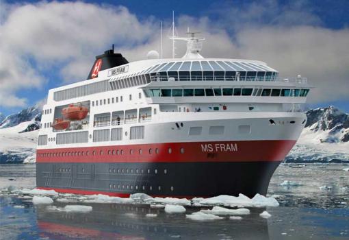 El MS Fram es un buque de exploracion polar de alto nivel